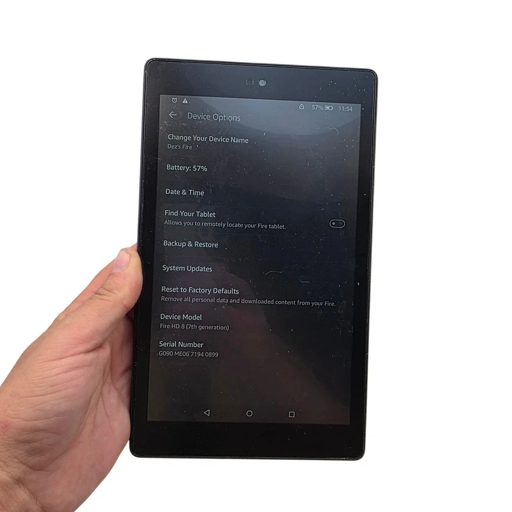 Amazon Fire HD 8 7th‎ Gen Tablet Black 16GB SX034QT with 16GB SD Card L3